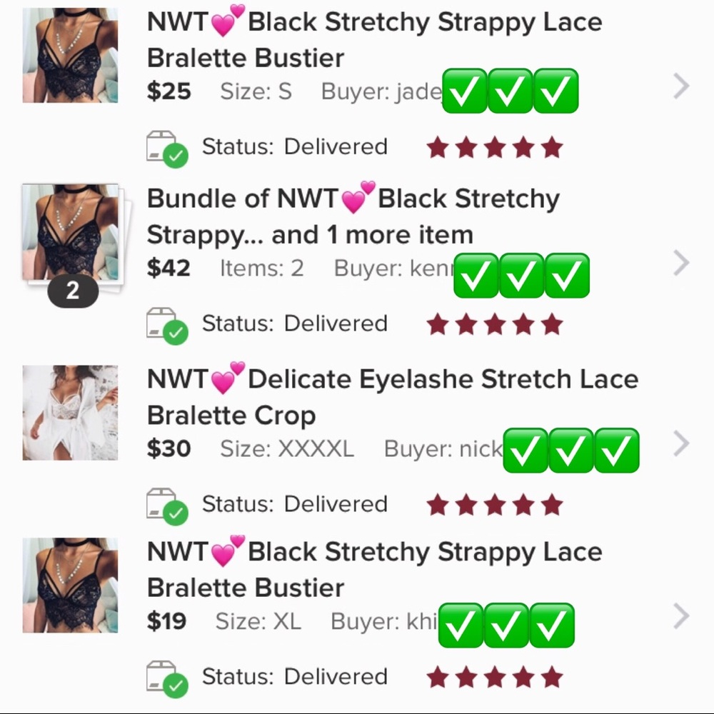 NWT💕PLUS Delicate Stretch Lace Crop Bralette Sexy - Picture 5 of 6